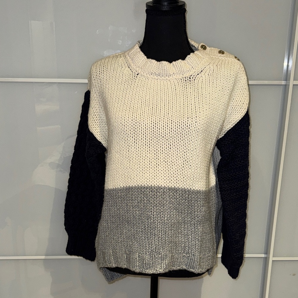 Pierre Balmain Tri-Tone Sweater -vintage